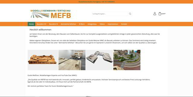 Miniaturzüge Onlineshop Shopware