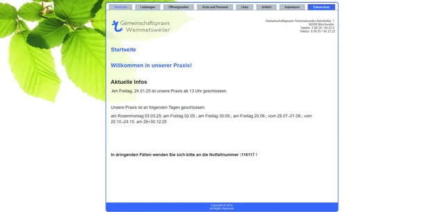 Gemeinschaftspraxis Wemmetsweiler